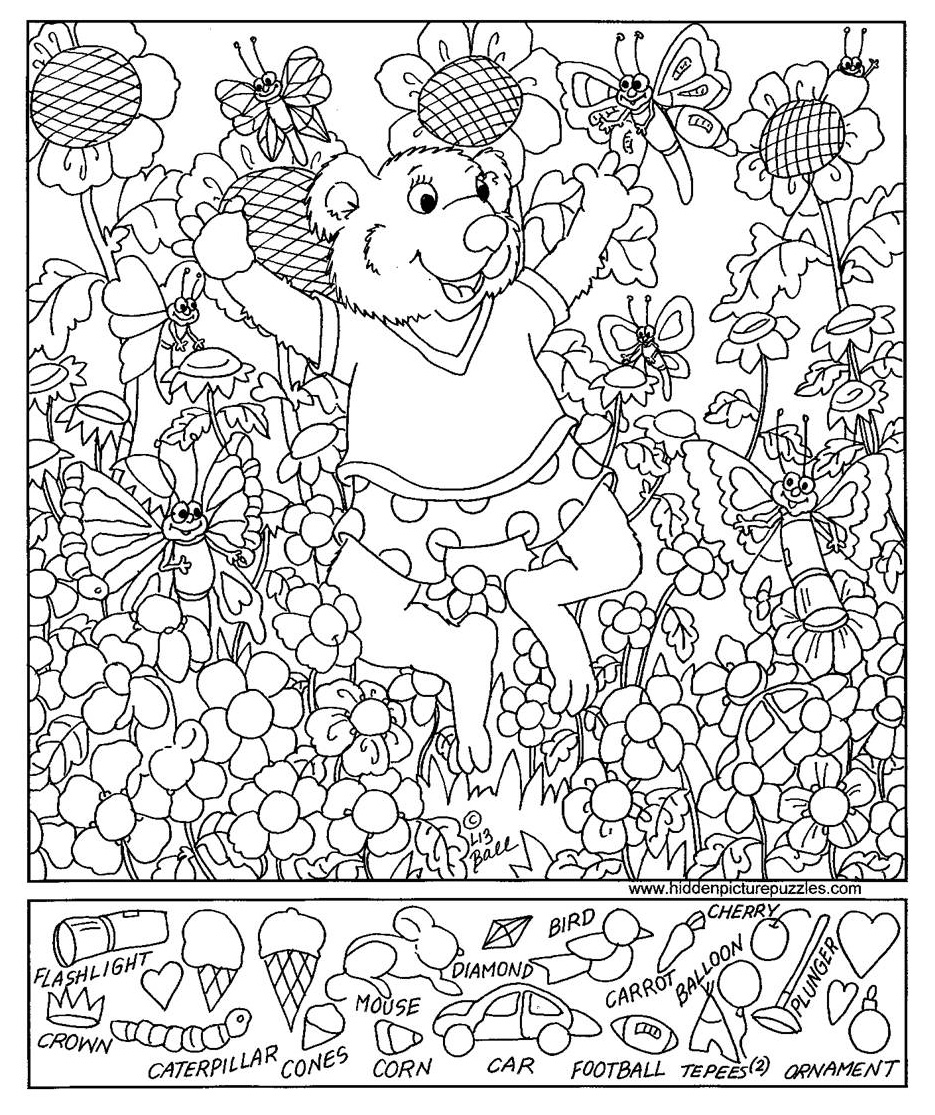 Hidden Pictures Free Printables