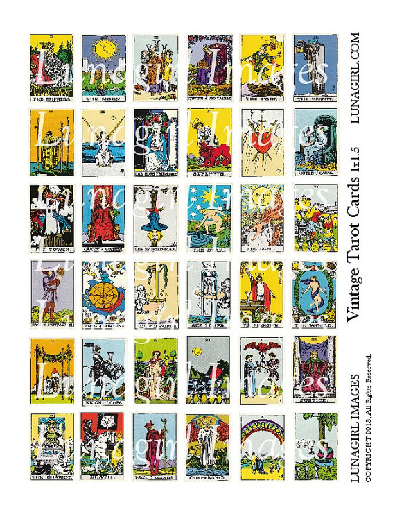 7 Best Images of Printable Tarot Cards Cutouts Printable Tarot Cards