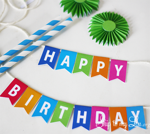 9 Best Images of Happy Birthday Mini Banner Printable Free Printable
