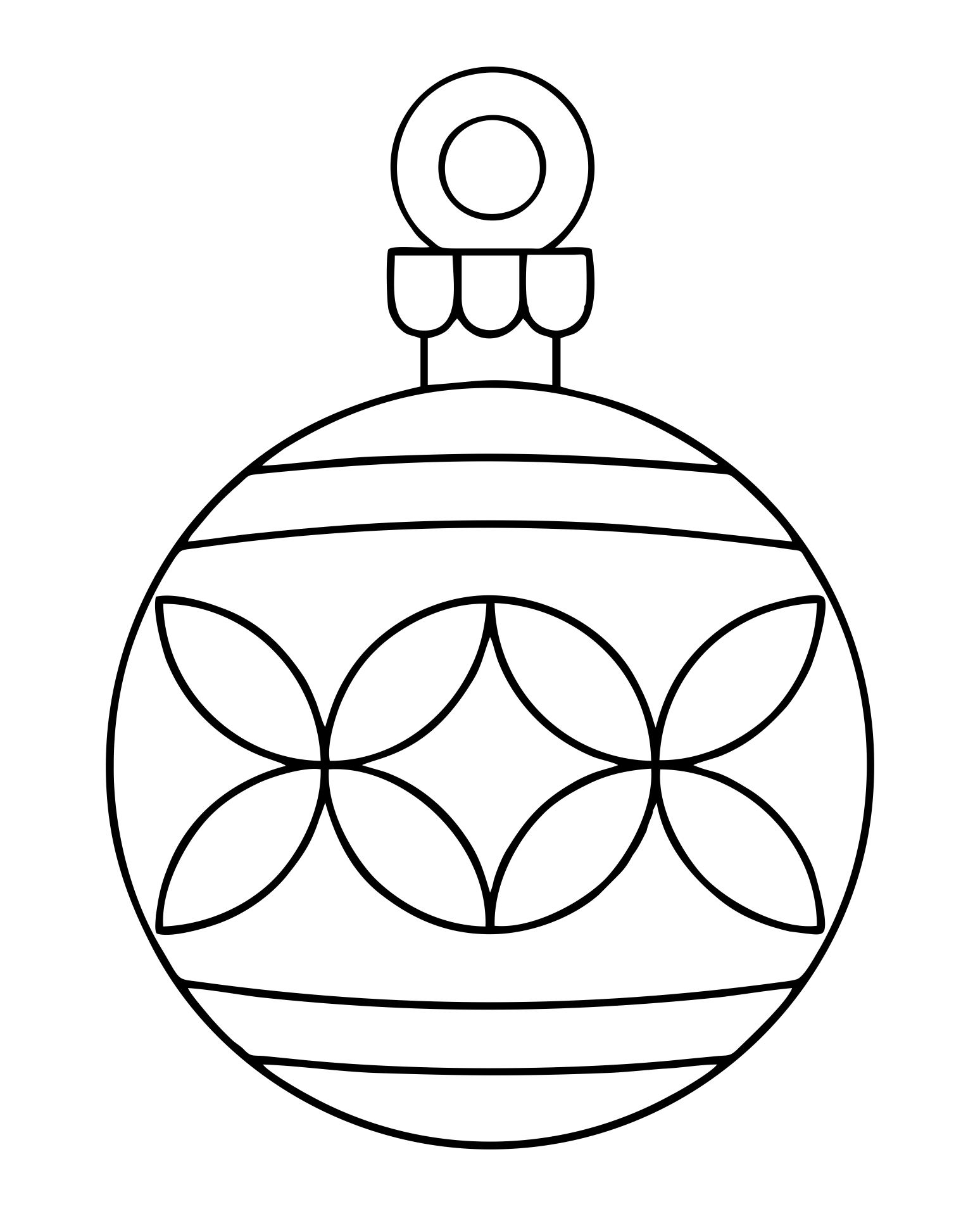 6 Best Images Of Printable Christmas Ornament Patterns Christmas Ball