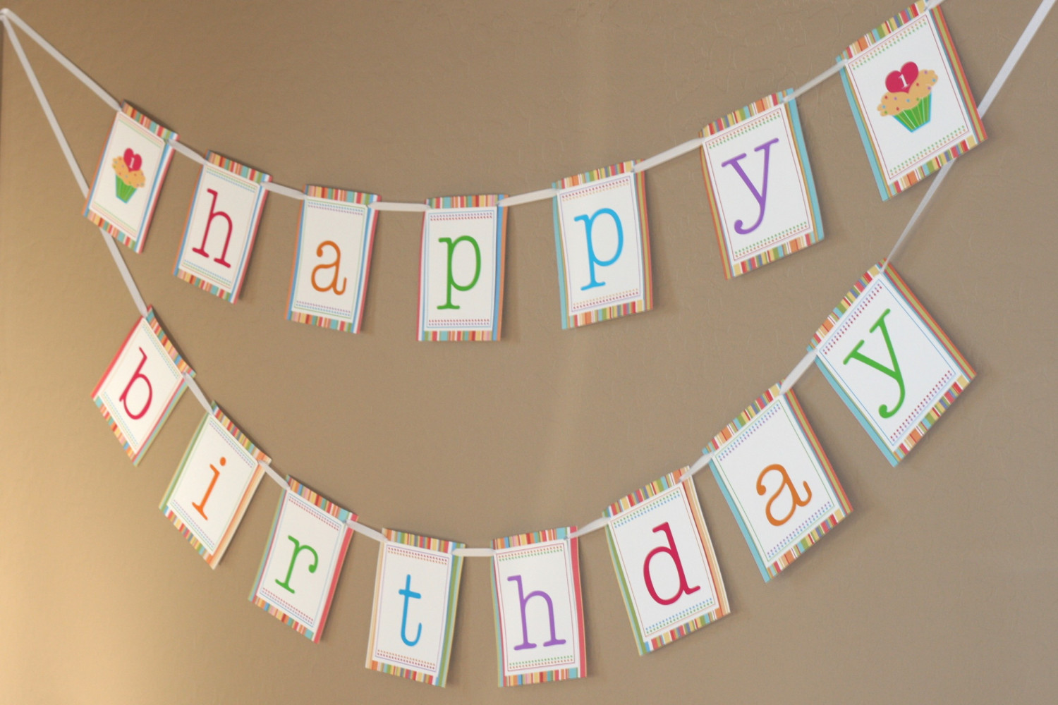 Printable Happy Birthday Banner Pdf Free Download