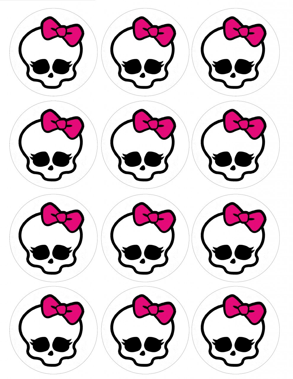 4 Best Images of Monster High Cupcake Topper Printables ...