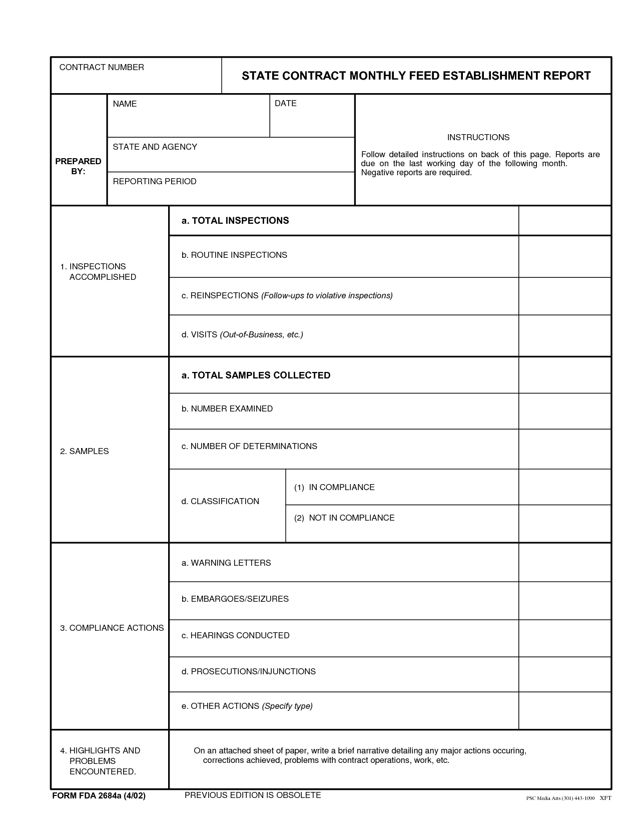 Printable State Report Information