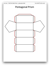 Hexagonal Prism Net Printable