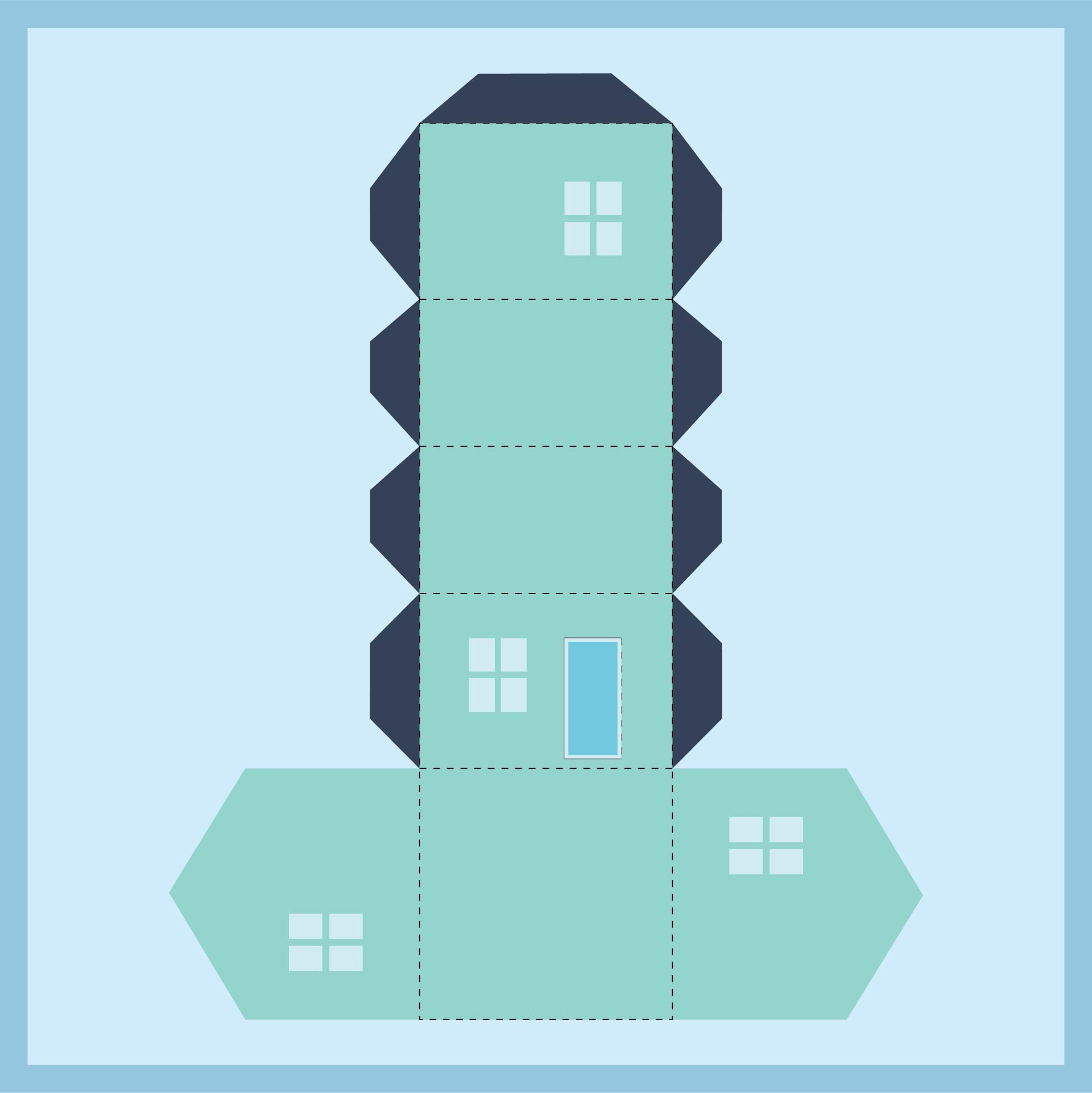Pop Up House Template Printable Printable Templates printable-paper-house-craft-template-printable-templates