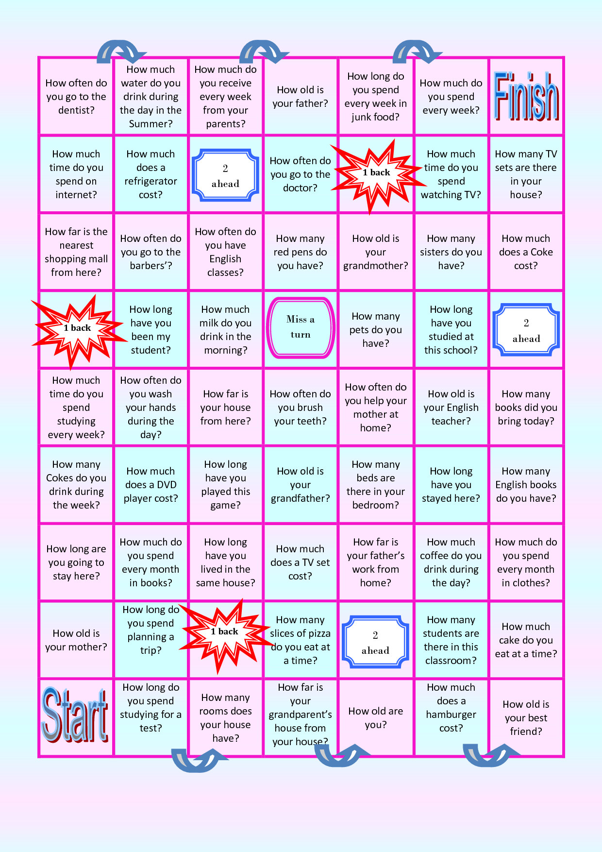 Free Printable Esl Games