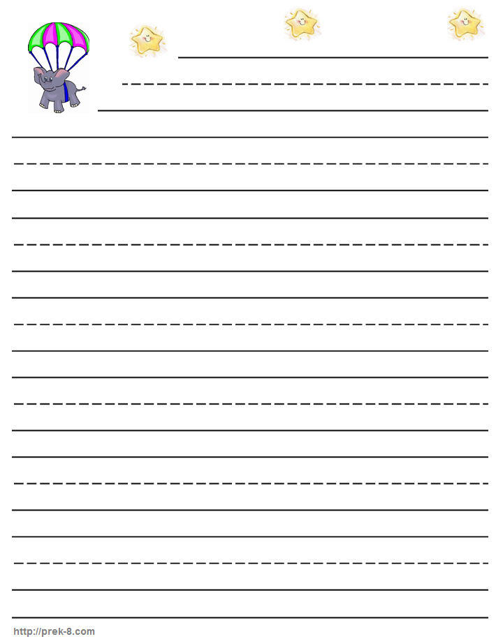 6 Best Images Of For First Grade Printable Lined Writing Paper First