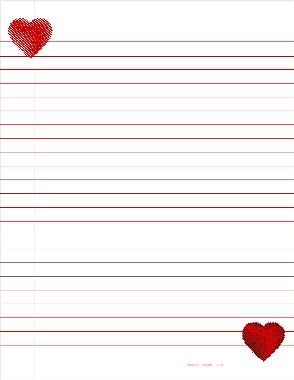Free Printable Valentine s Day Writing Paper Free Printable Valentine s Day Writing Paper