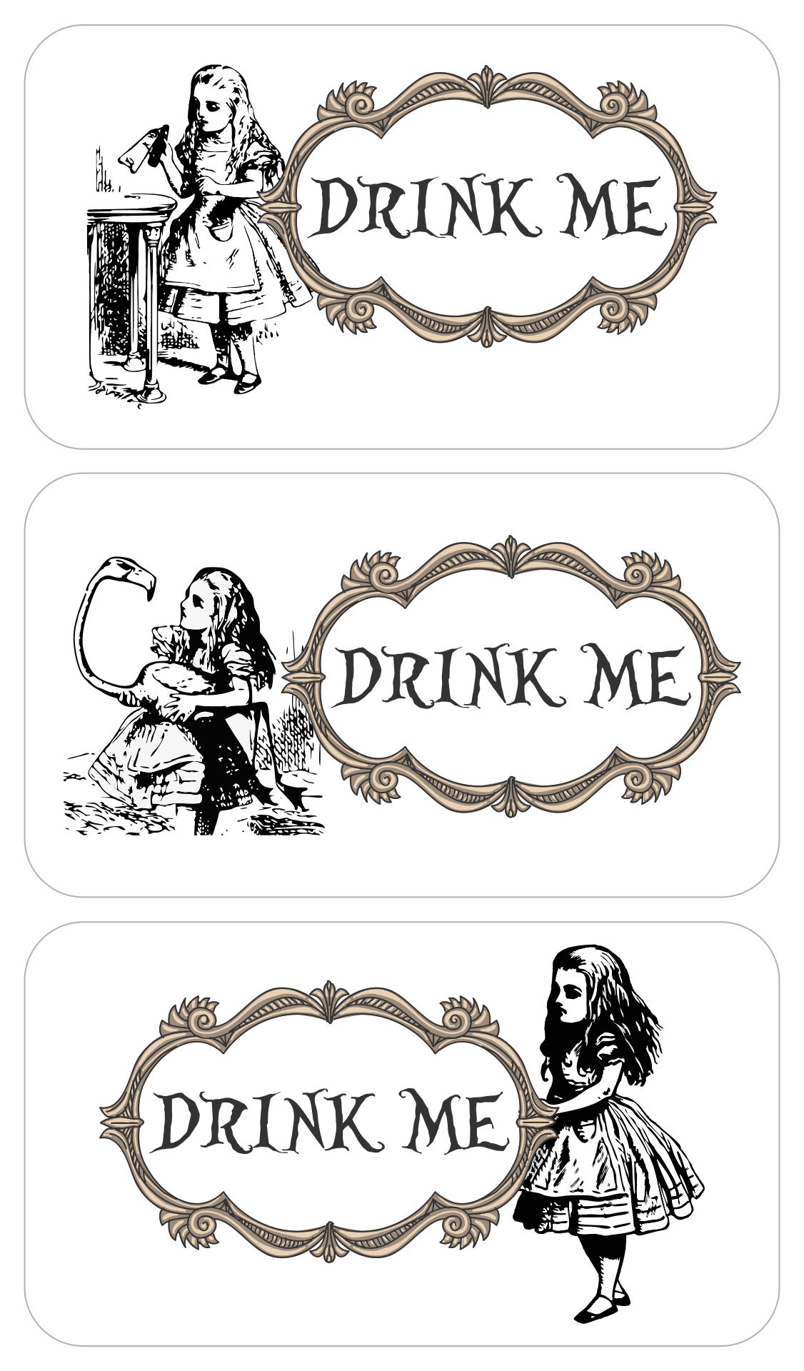 Drink Me Labels Free Printable Free Printable Templates
