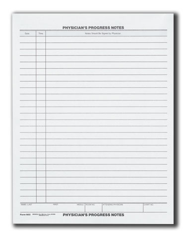 progress blank printable note form template notes nurses printablee via