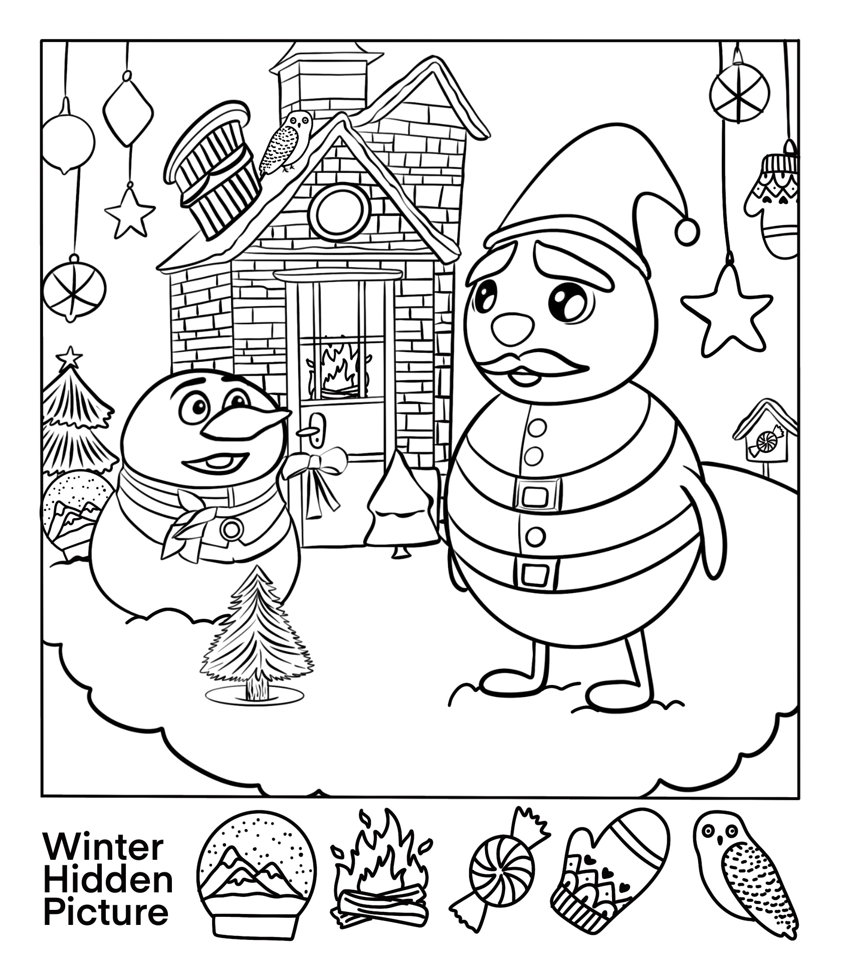 6 Best Images of Winter Hidden Objects Printables Free Printable
