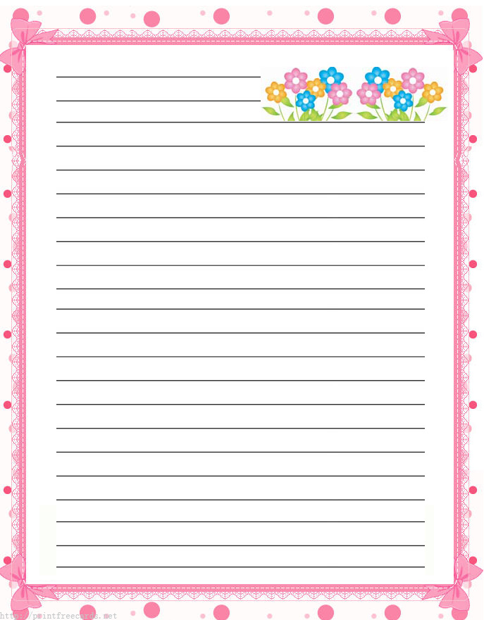 8 Best Images of Printable Flower Writing Template Flower Writing