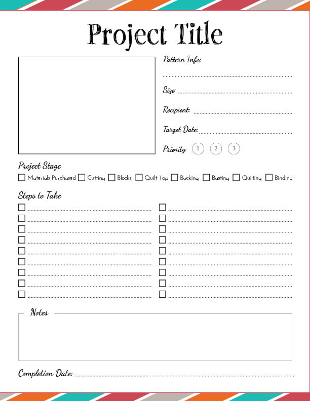 6 Best Images of Project Planner Free Printable Sheets Free Printable