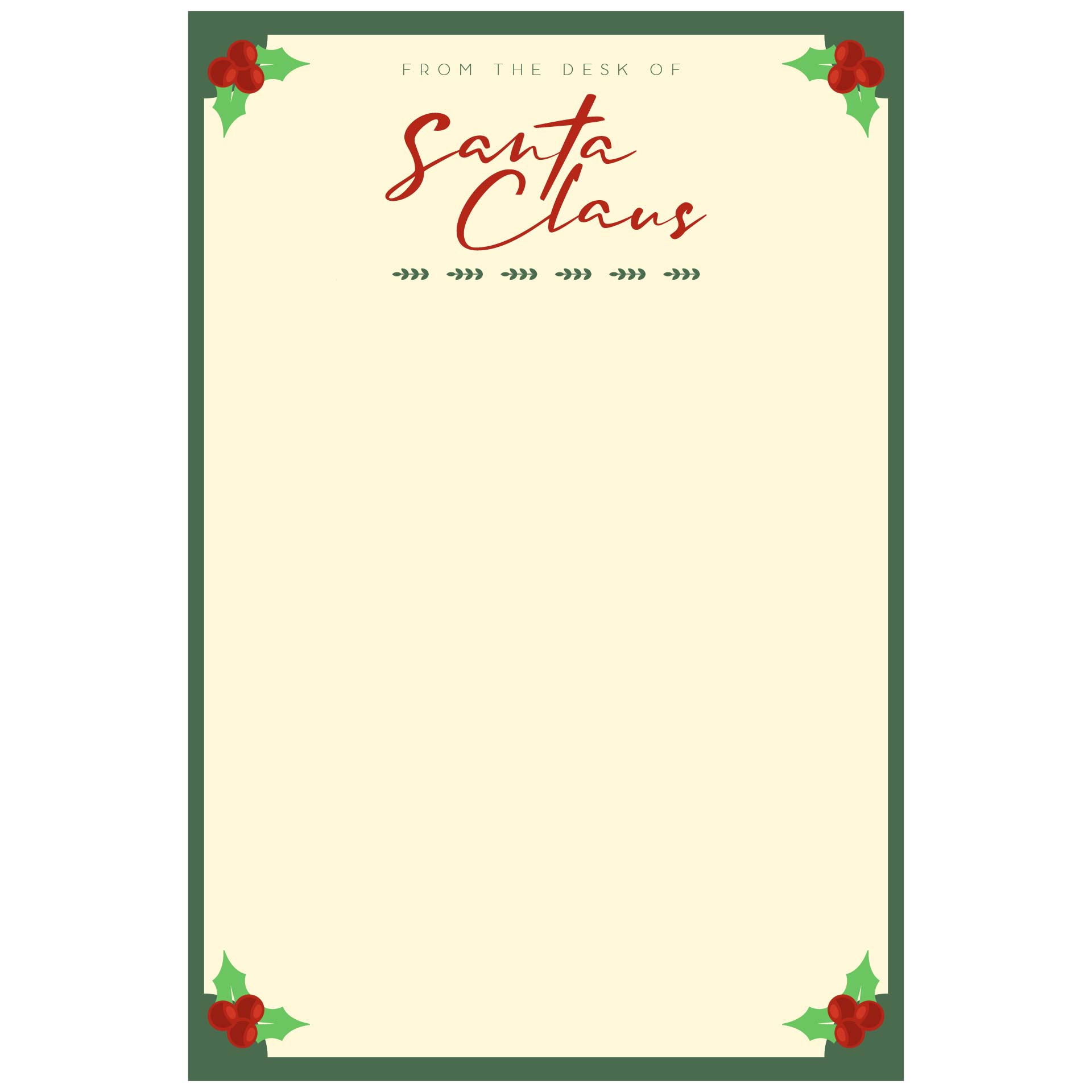 7 Best Images Of Printable Santa Letterhead Free Templates Free 