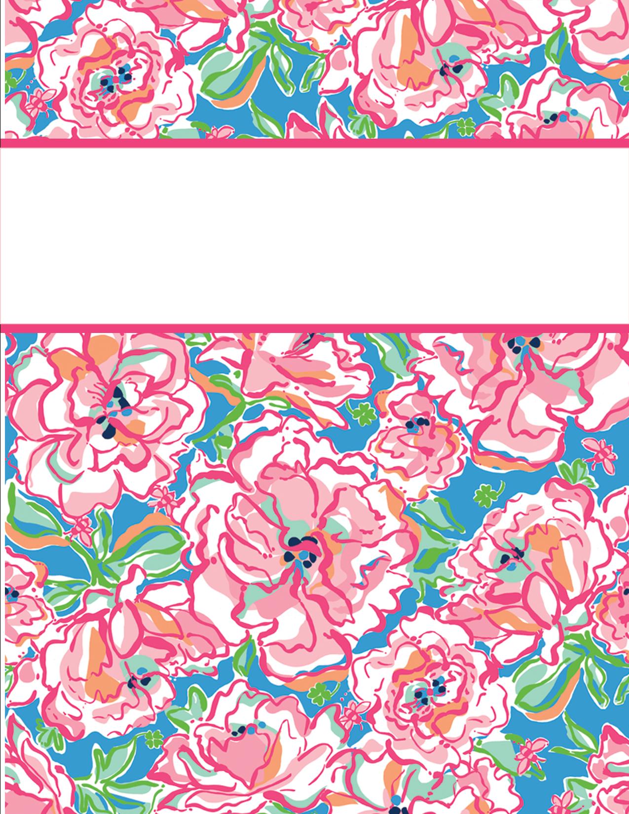 8 Best Images of Lilly Pulitzer Binder Covers Free Printable Cute