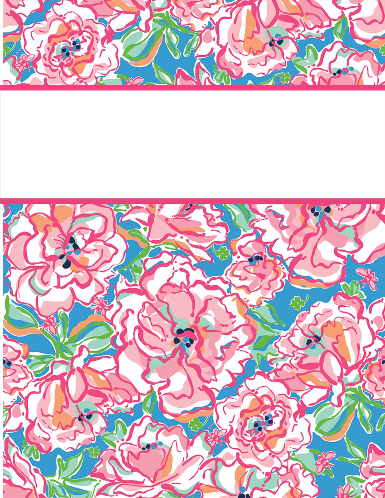 8 Best Images Of Lilly Pulitzer Binder Covers Free Printable Cute 