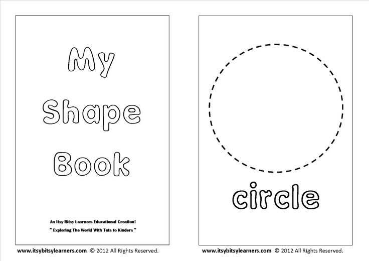 7 Best Images of I See Shapes Book Printable  Preschool Shapes