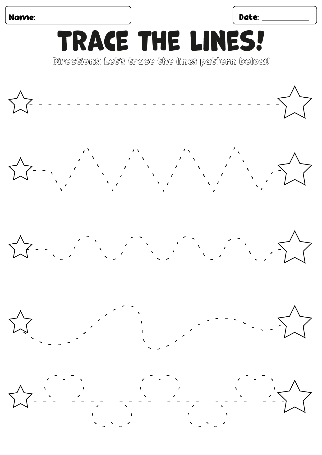 Straight Line Tracing Worksheets My XXX Hot Girl
