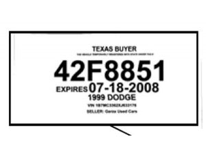 License Plate Frame Template