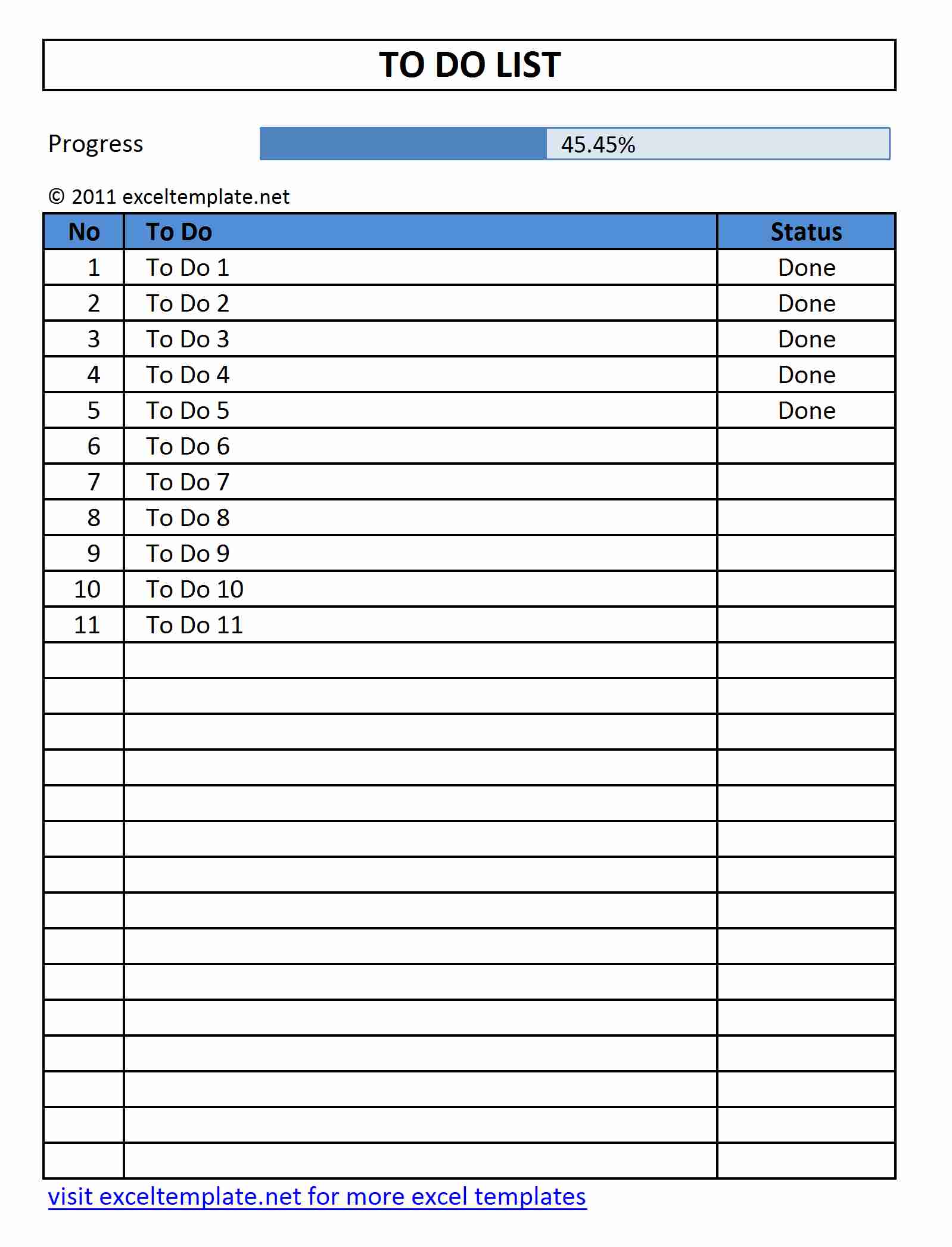 5 Best Images Of Printable To Do List Templates Excel Blank To Do 