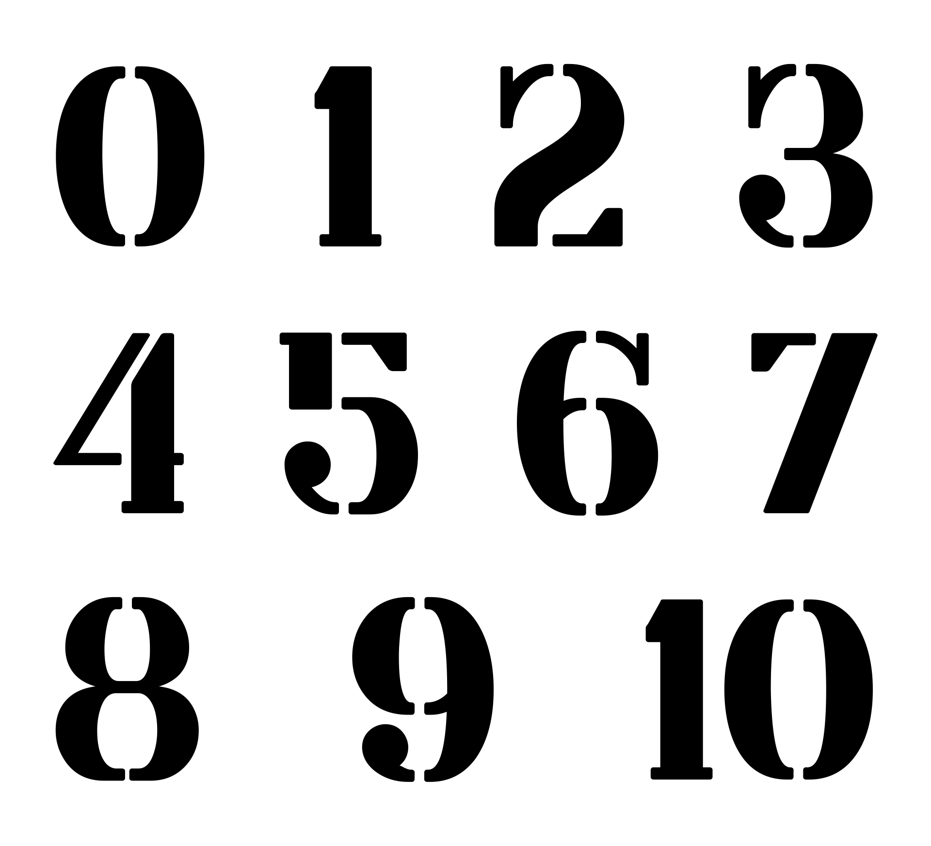 numbers-stencil-printable