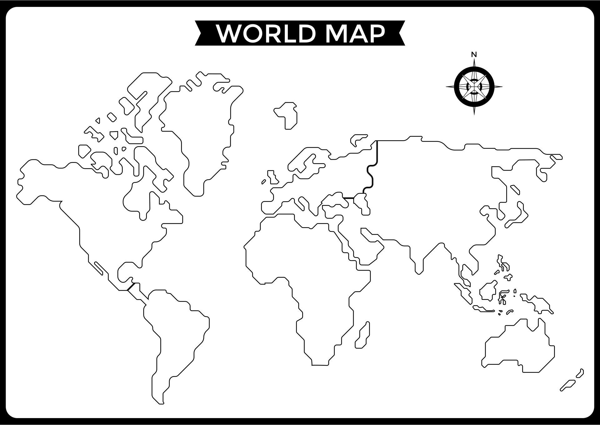 Blank Outline World Political Map Sexiz Pix