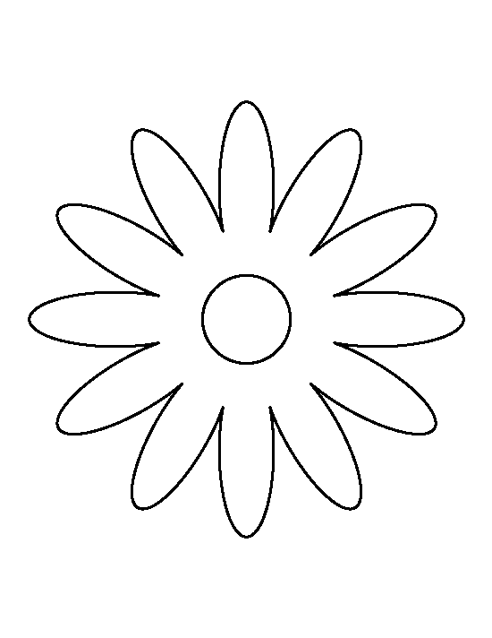 8 Best Images of Printable Daisy Stencil Template Daisy Flower