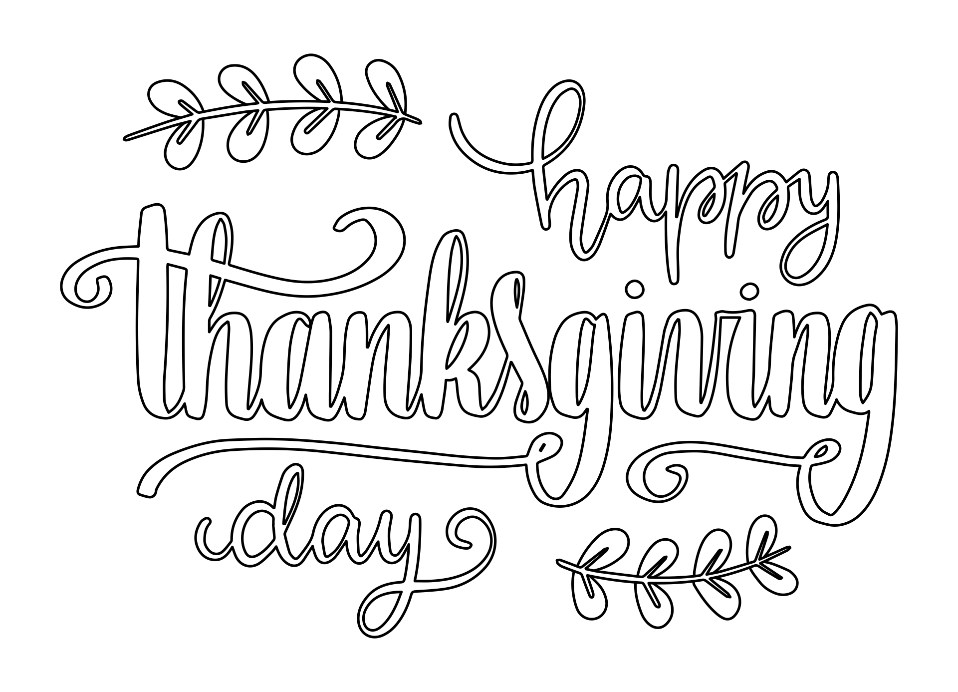 5 Best Images Of Happy Thanksgiving Printable Signs Happy