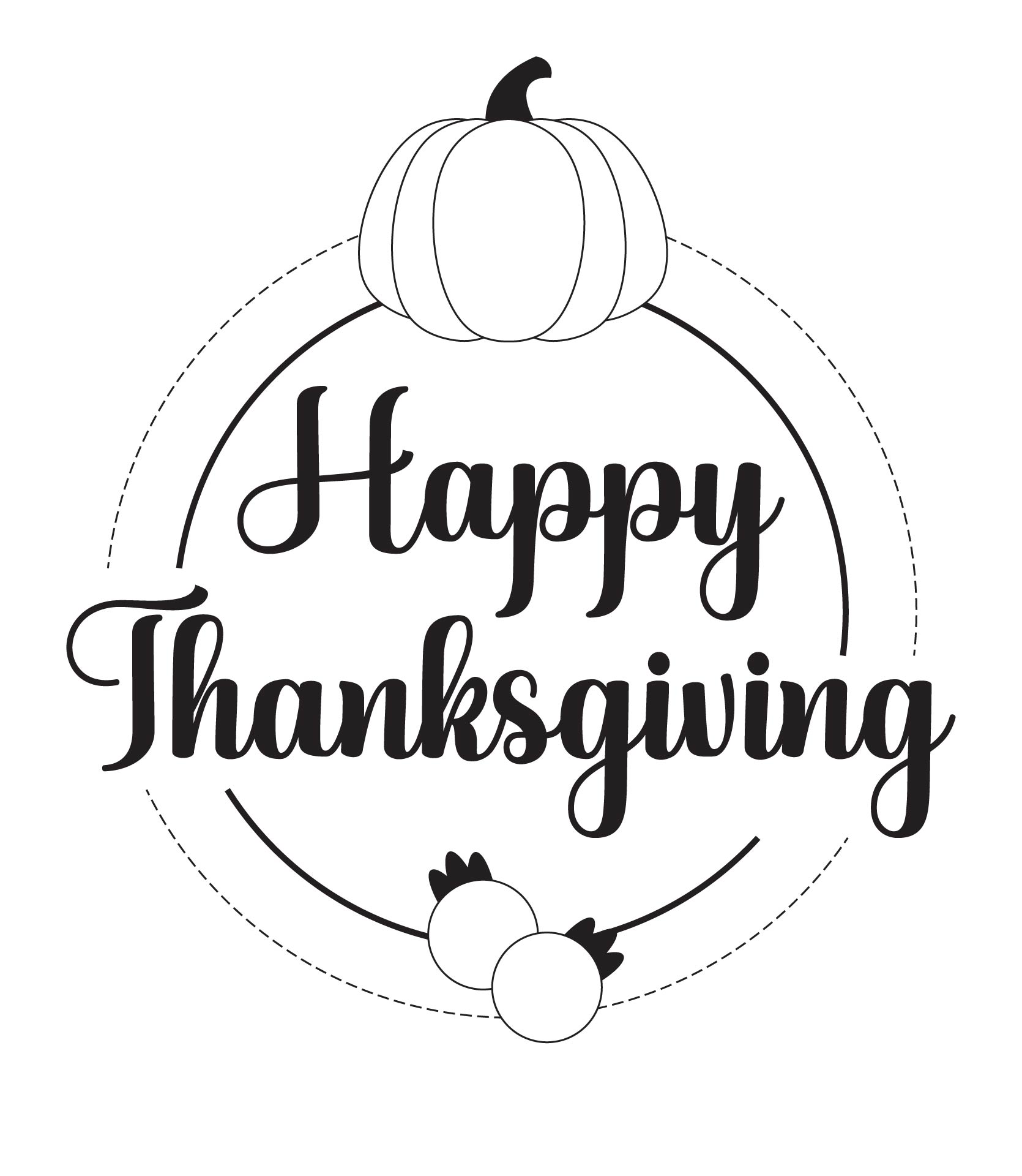 5 Best Images Of Happy Thanksgiving Printable Signs Happy 