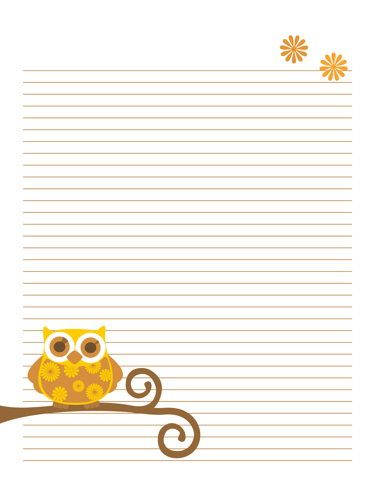 Printable Cute Notepad Template