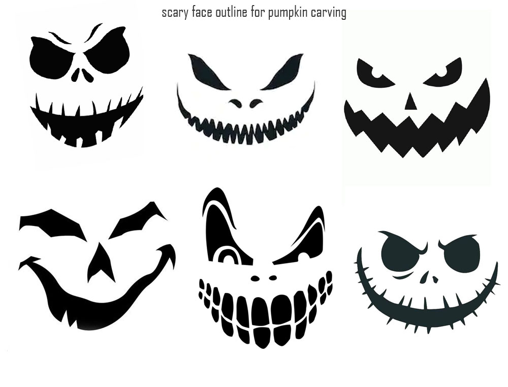 7 Best Images of Printable Scary Halloween Faces  Scary Face Pumpkin  