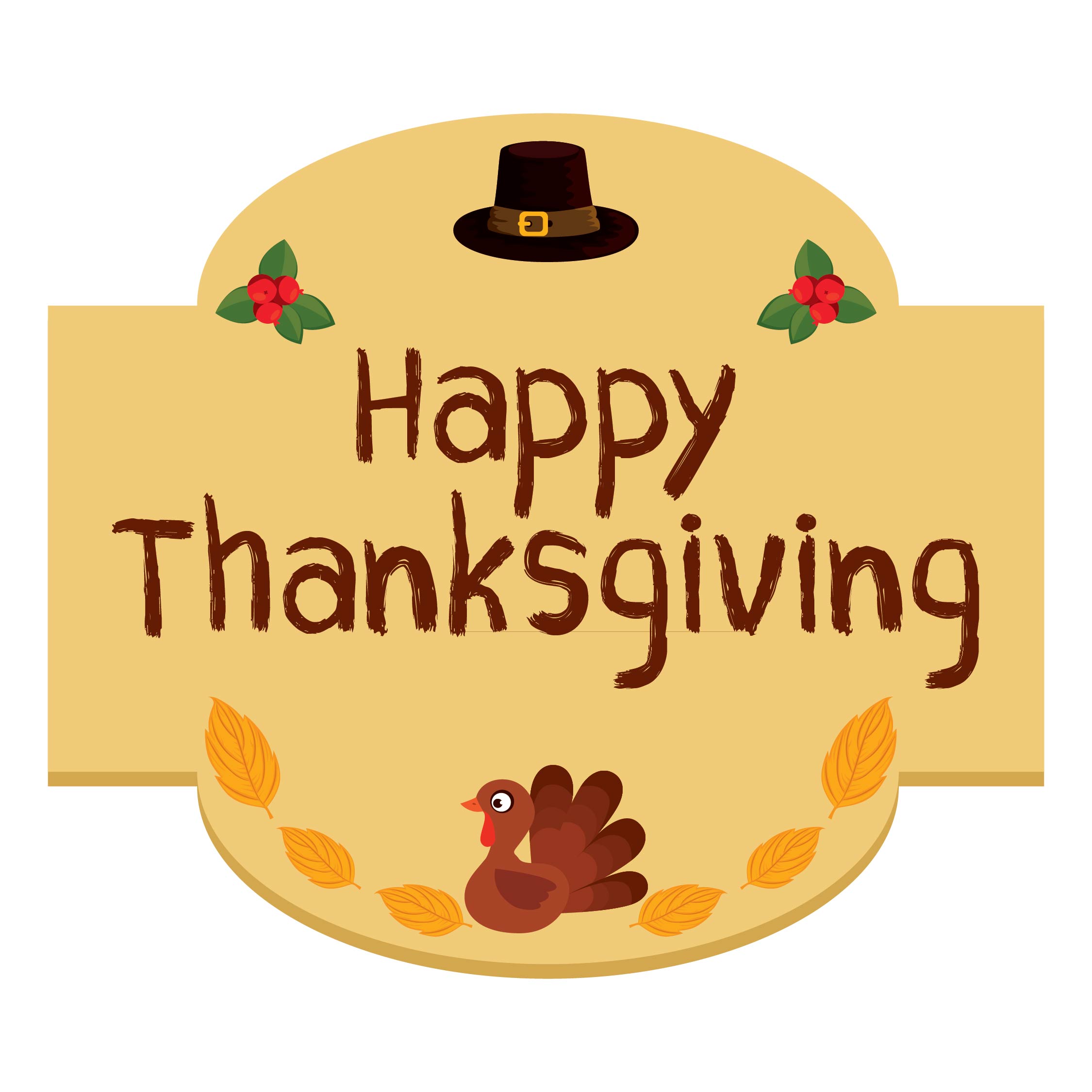 5 Best Images of Happy Thanksgiving Printable Signs Happy