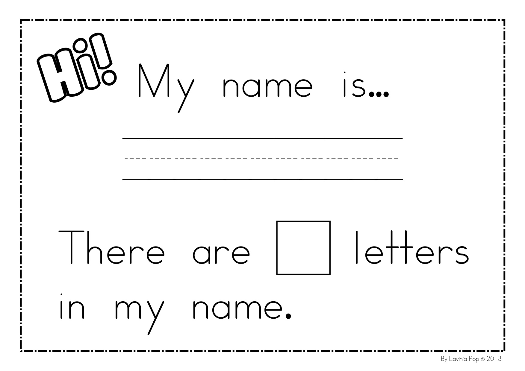 7 Best Images of Name Printables For Preschoolers - Free Printable Name