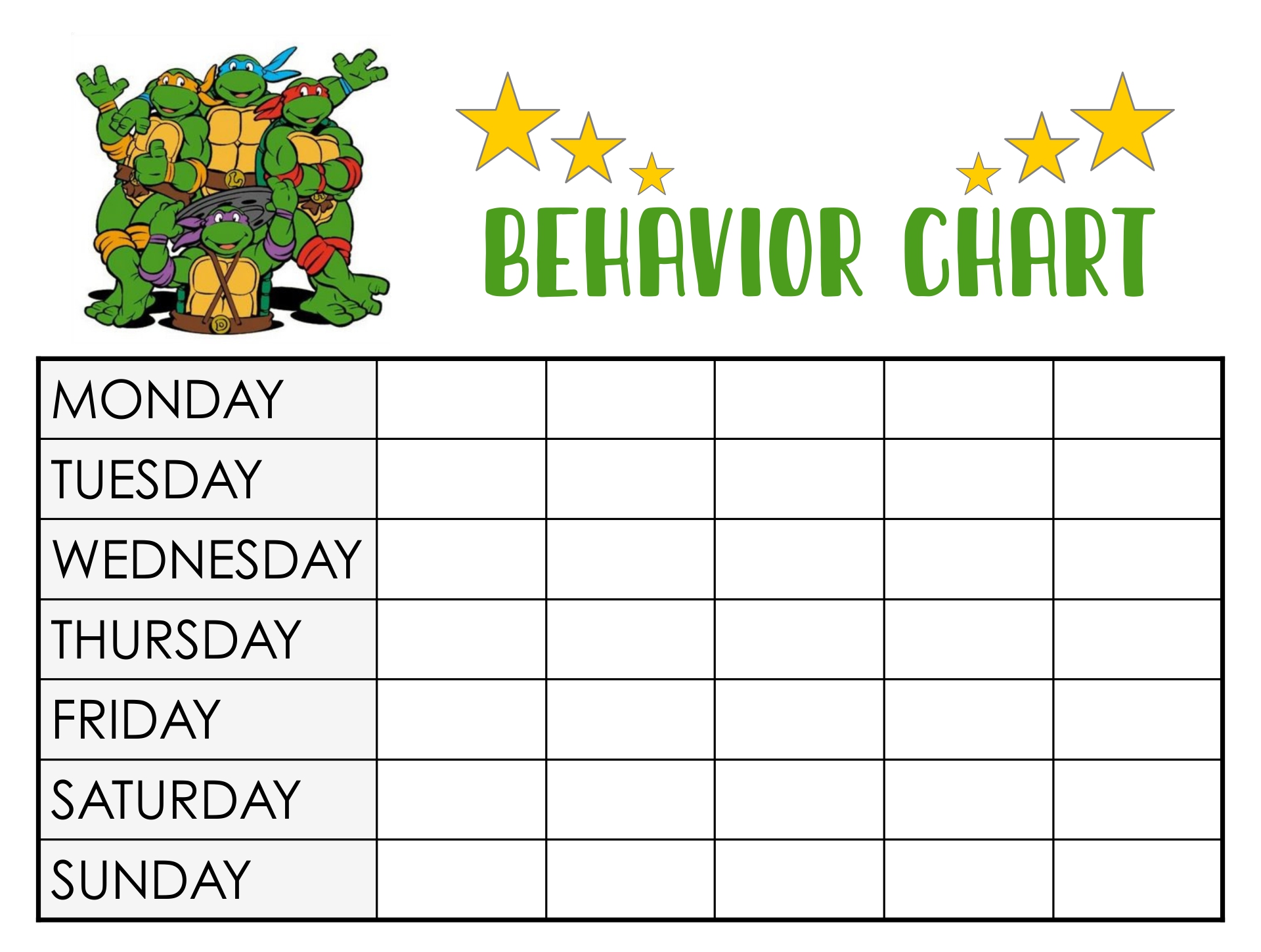 9 Best Images of Free Printable Frozen Behavior Charts Boys Free