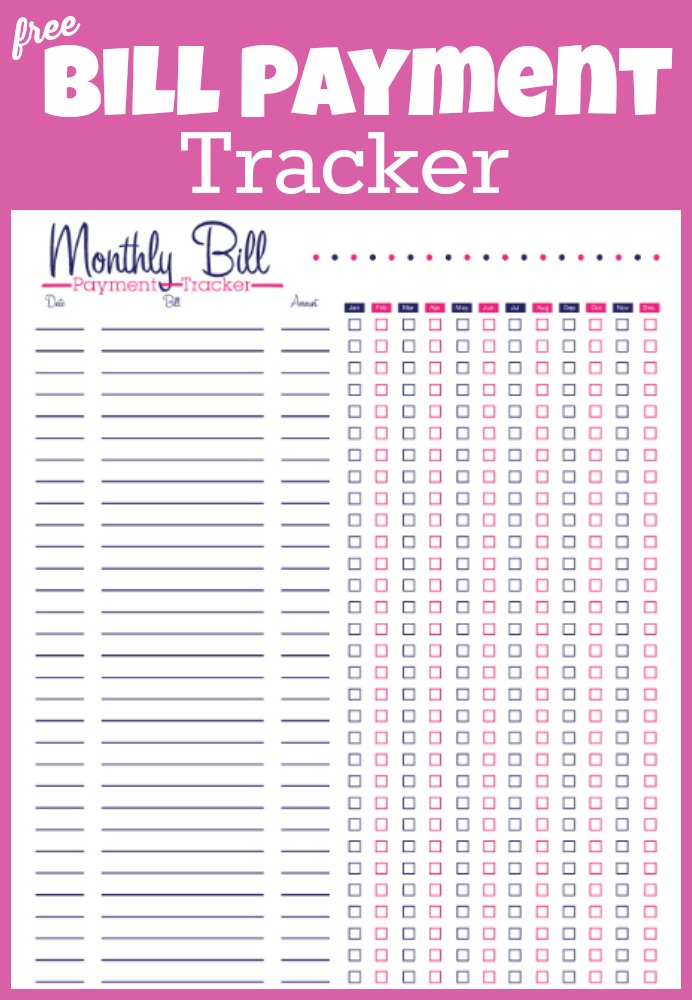 5 Best Images of Printable Budget Tracker - Printable Monthly Bill