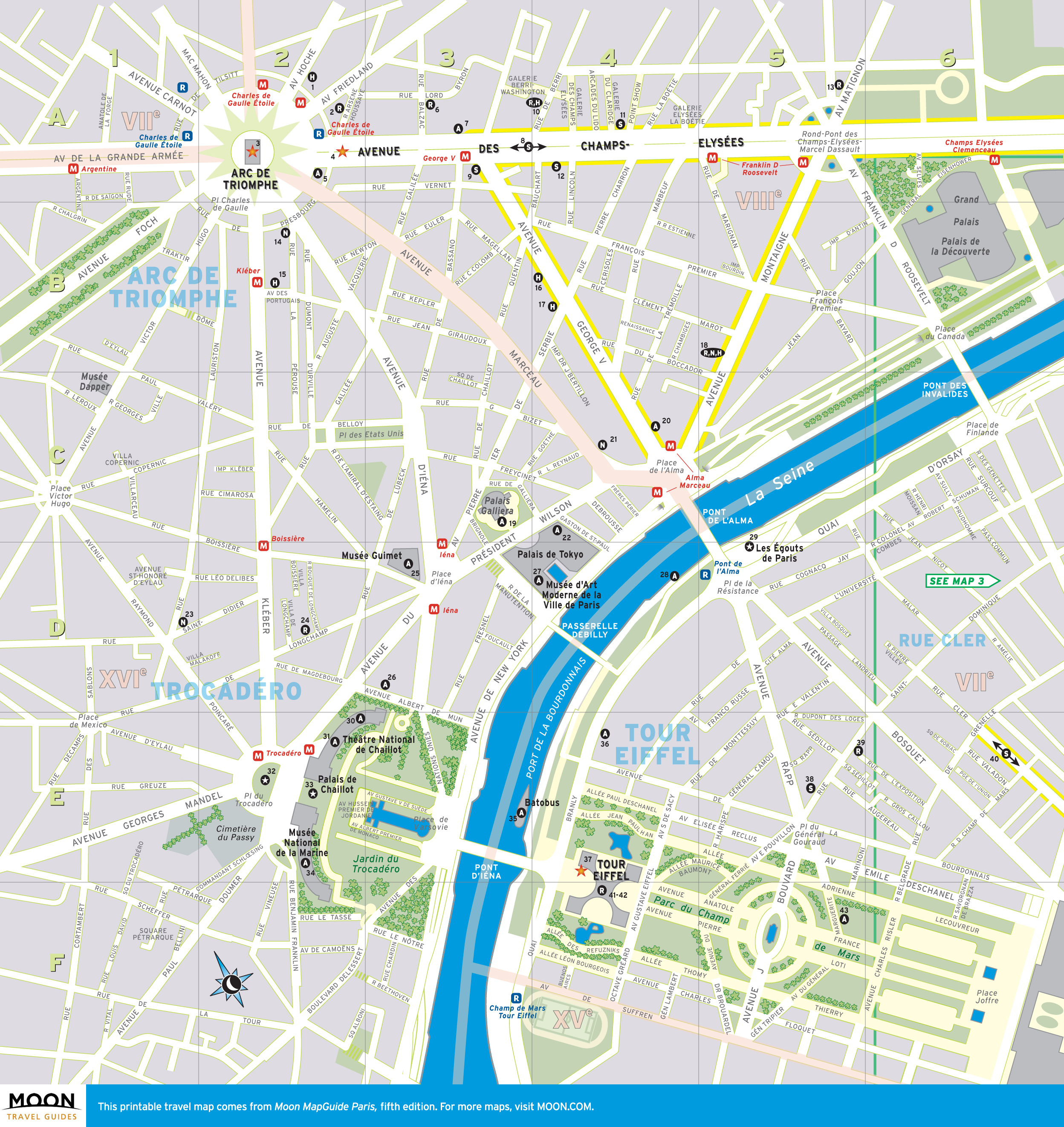 6 Best Images of Printable De Paris Paris France Map, Paper City