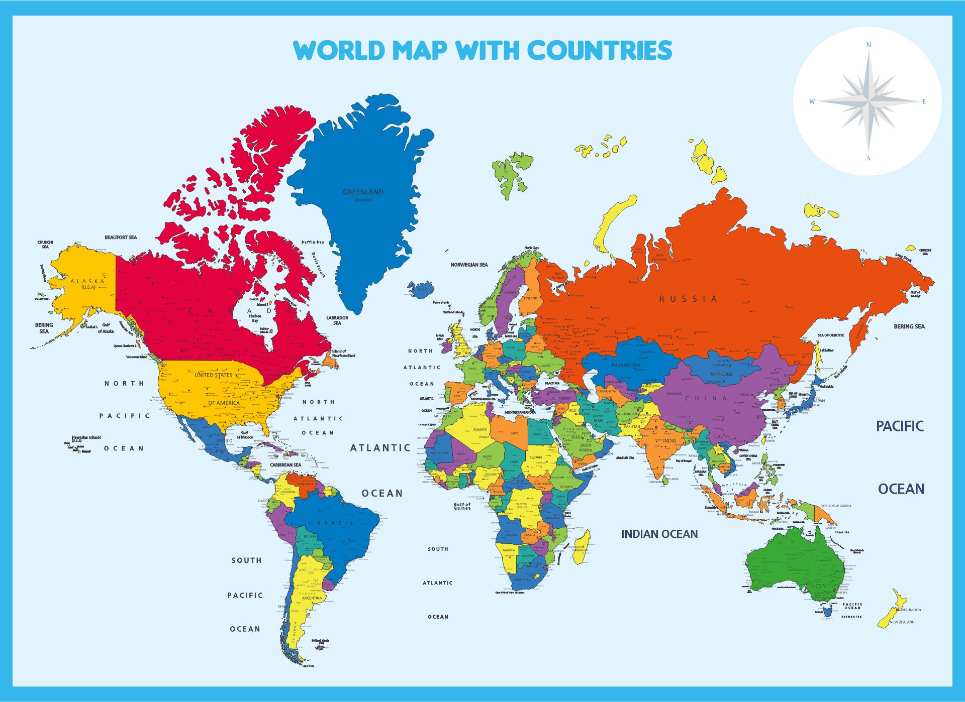7 Best Images of World Map Printable A4 Size - World Map Printable