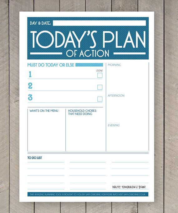8 Best Images of Printable Daily Planner To Do List Worksheet