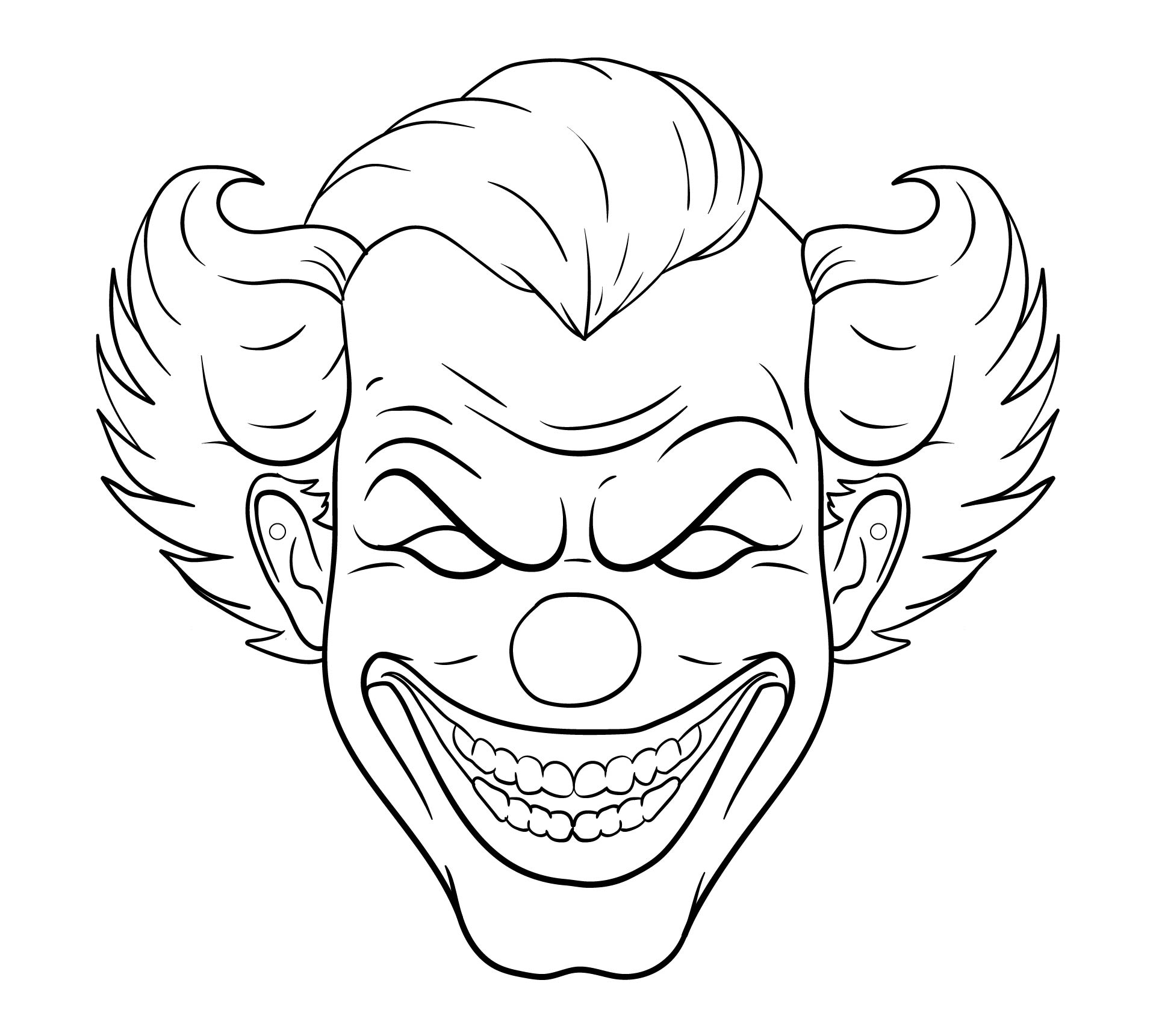 Printable Scary Face Printable World Holiday