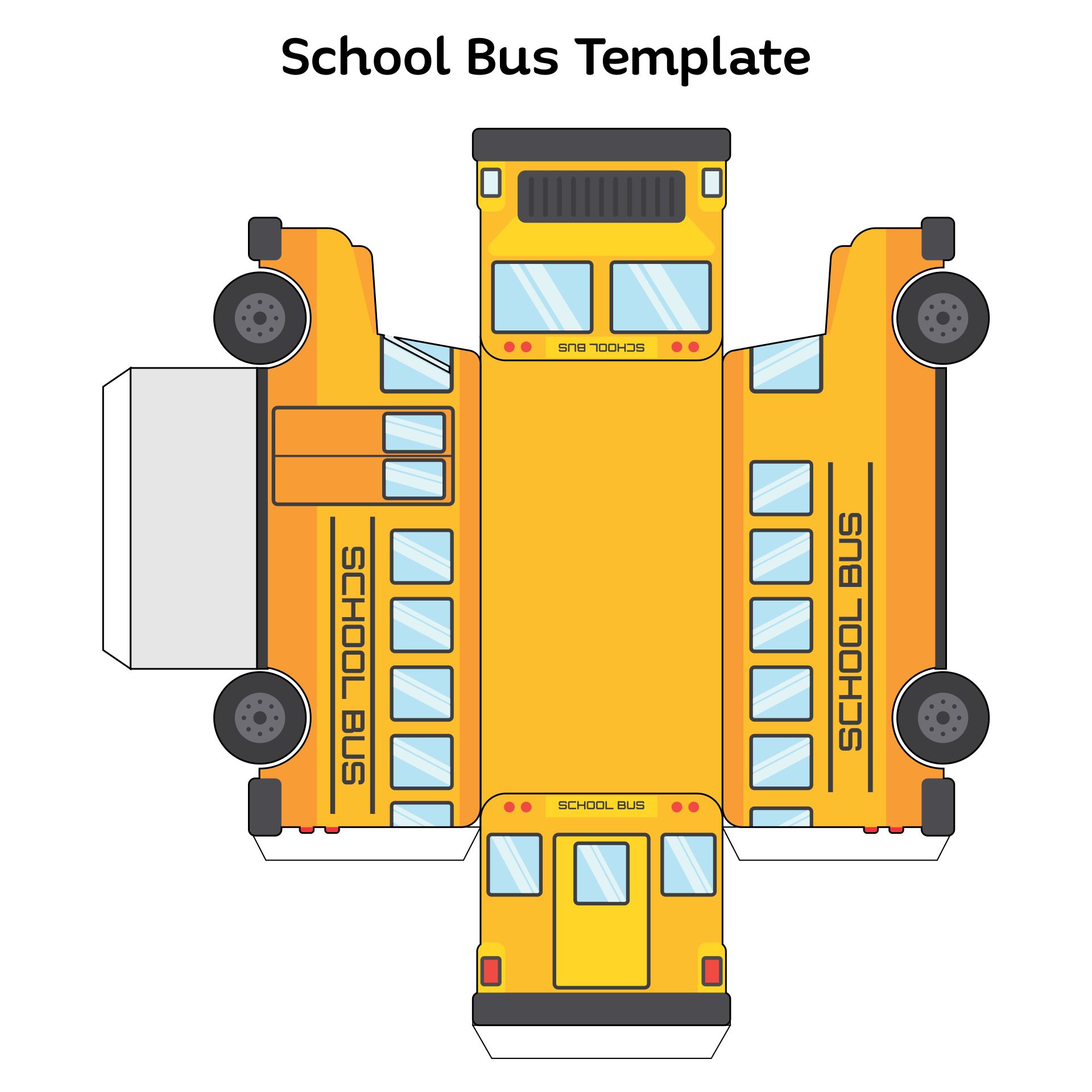 Printable Bus Template