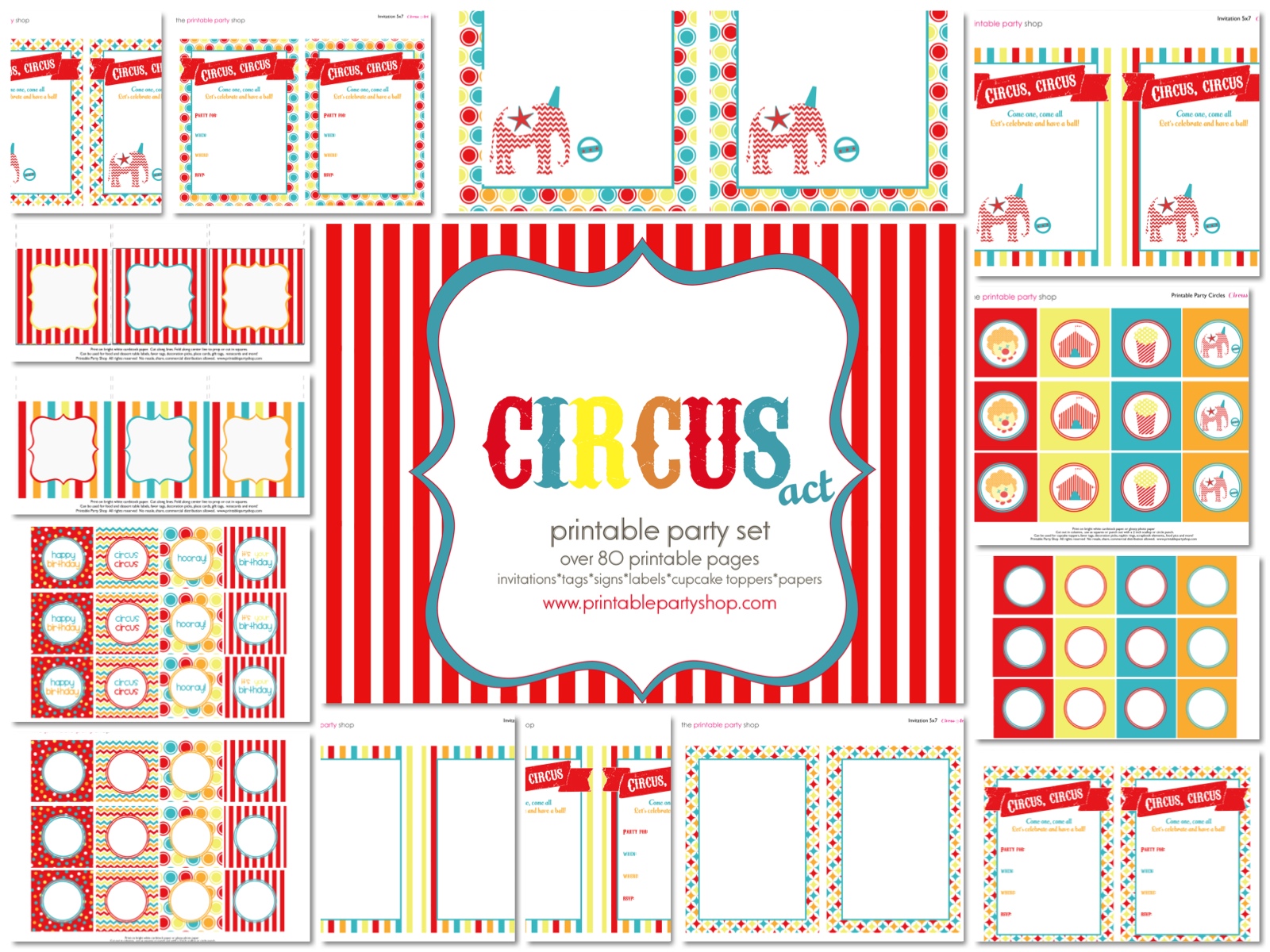 5 Best Images of Free Printable Circus Tickets Blank Circus