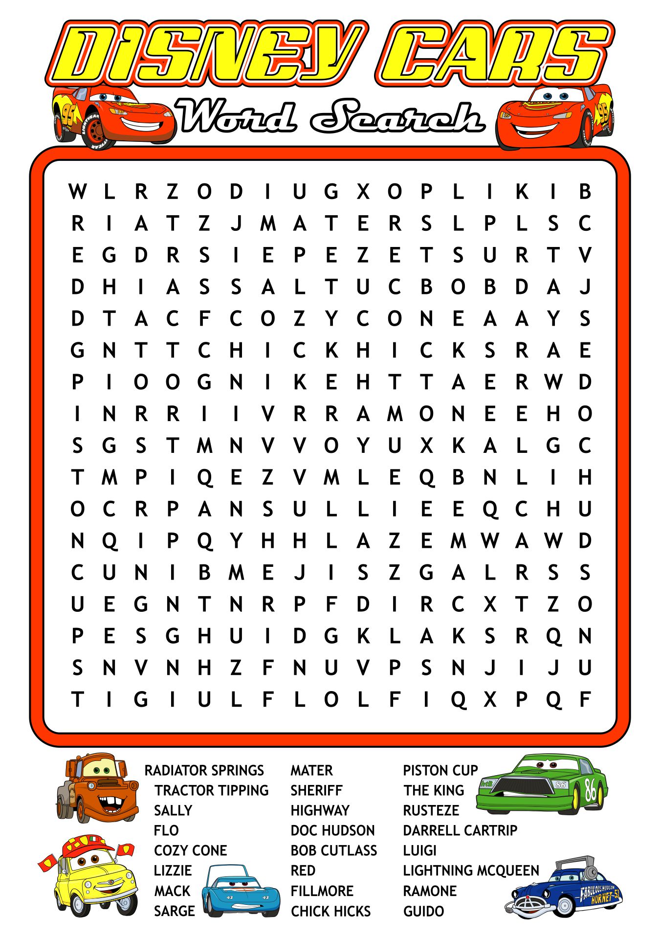 4 Best Images Of Free Printable Word Searches Cars Car Word Searches 