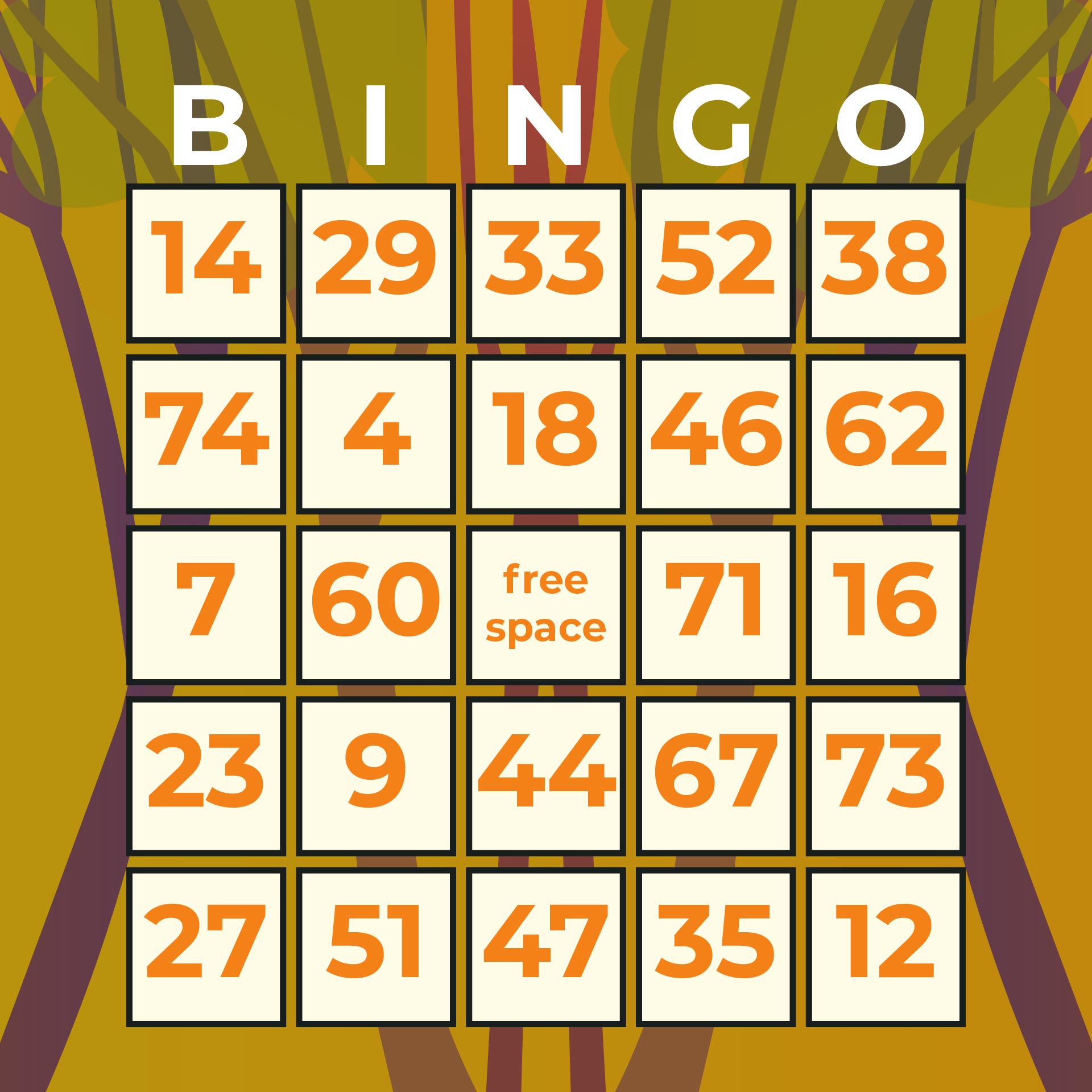 Free Printable Bingo Cards 1 75caller Numbers