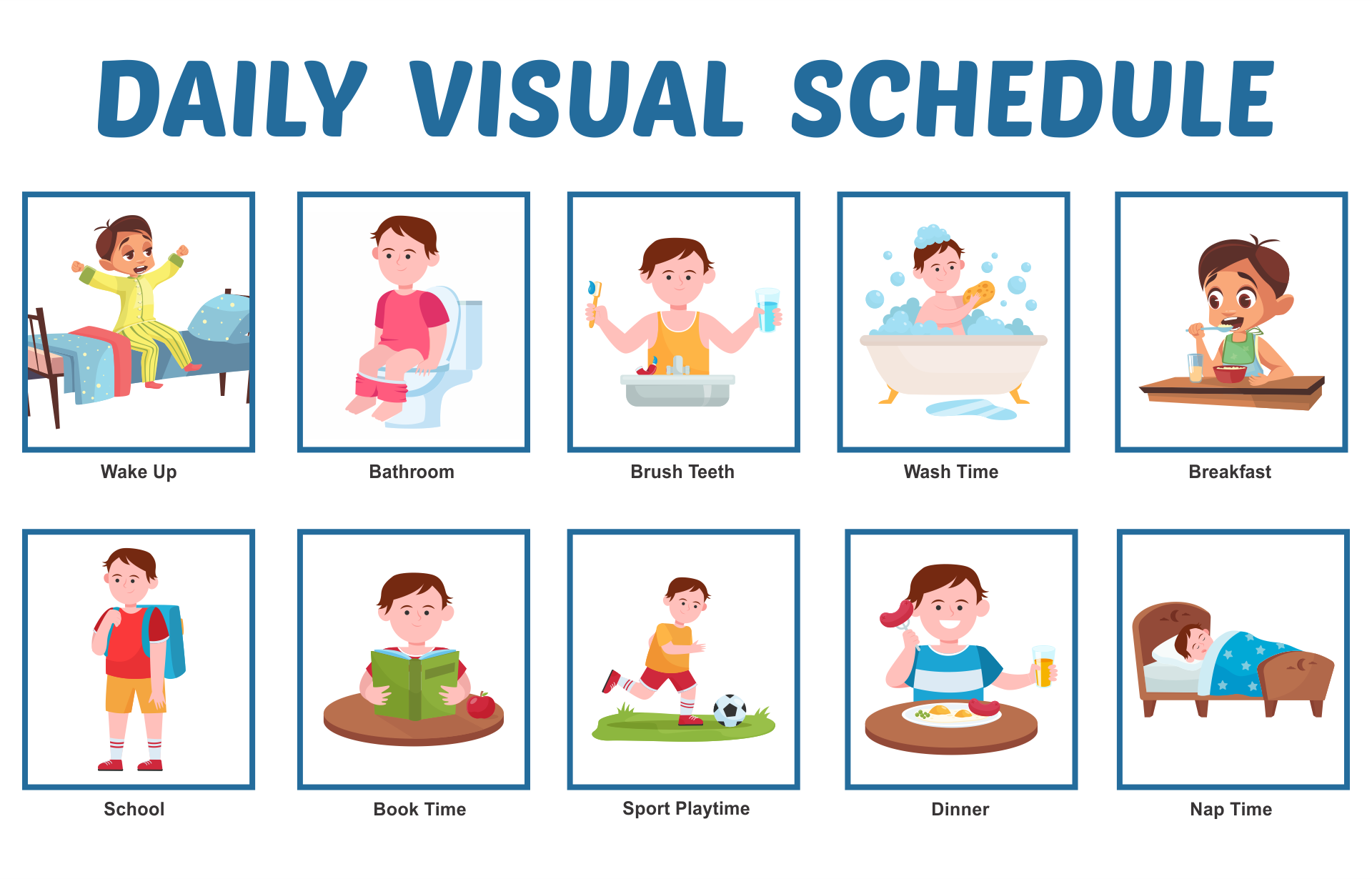 Printable Autism Visual Schedule