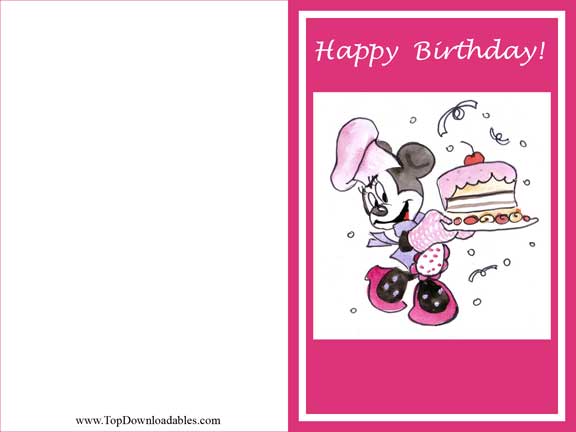 7 Best Images of Free Disney Printable Birthday Cards Free Printable