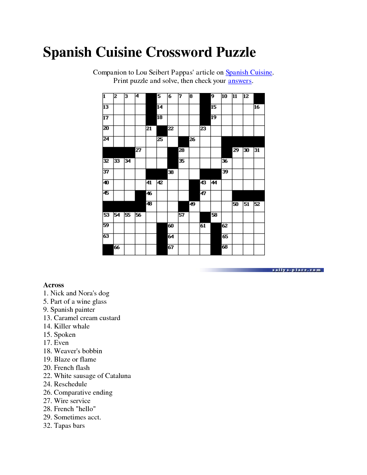 9 Best Images of Free Printable Spanish Puzzles Spanish Word Search