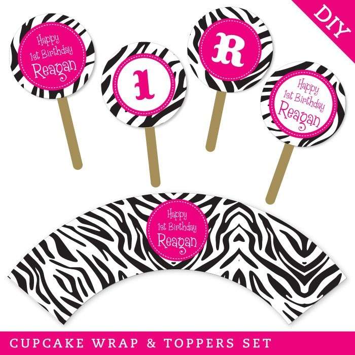 zebra cupcake clipart - photo #29