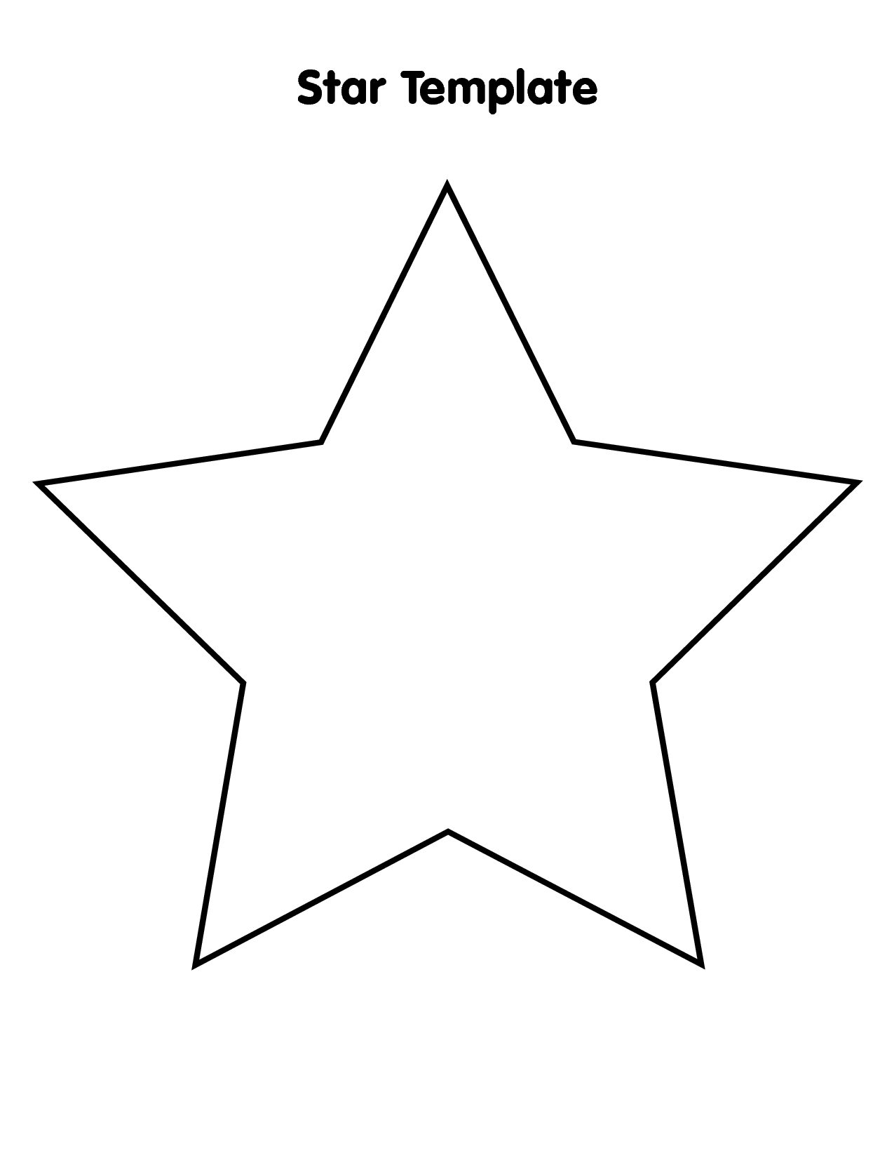 6 Best Images Of Small Star Stencils Free Printable Large Star 