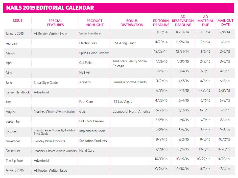 6 Best Images of Editorial Calendar 2015 Printable Free Online