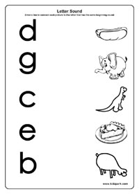 8 Best Images of Free Letter Sound Match Printables  Beginning Letter Sounds Worksheet